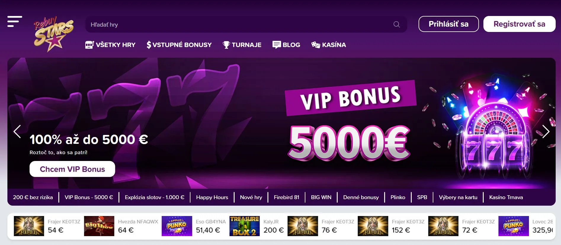 nové online casino Rebuy Stars Casino